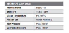 Lesso PPR 45° Elbow